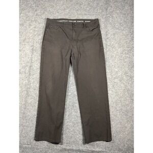Smiths Workwear Stretch Pants Mens 38x32 Brown Chinos Casual Khakis